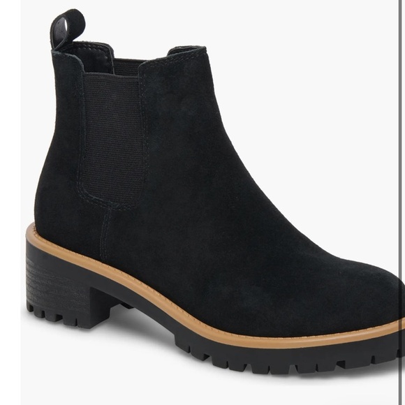 Blondo Shoes - Blondo Matilda waterproof lug sole suede leather her Chelsea boot Sz 8 vgc